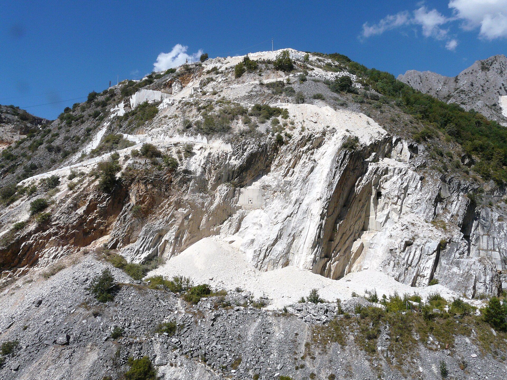 Carrara marble quarries