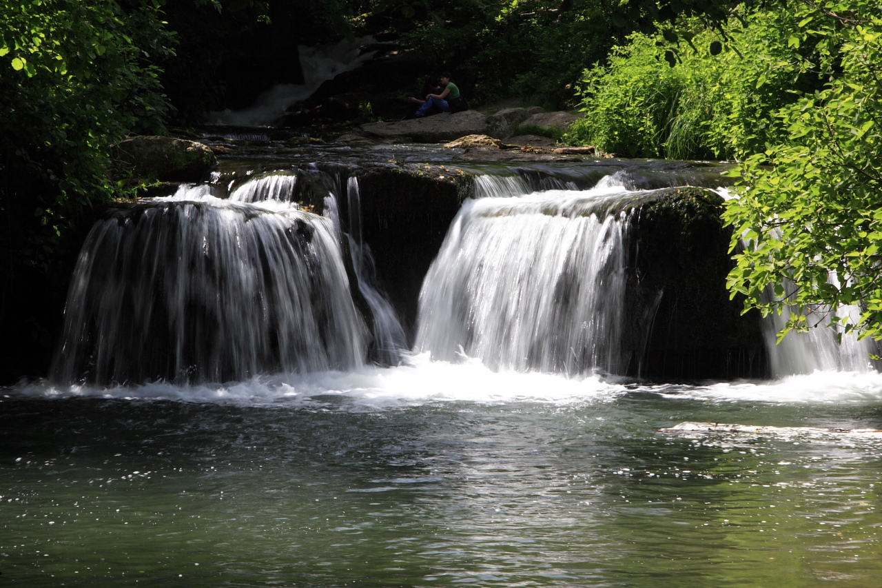 Waterfall in a gorge